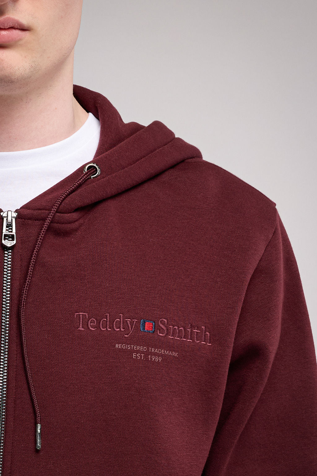 Gilet à capuche GICLASS JIM HZ BORDEAUX FONCE