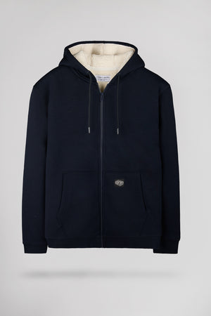 Gilet sherpa zippé à capuche G-ONY HOODY ZIP DARK NAVY
