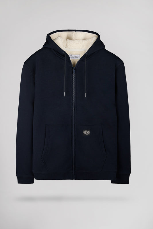 Achat Gilet sherpa zippé à capuche G-ONY HOODY ZIP DARK NAVY