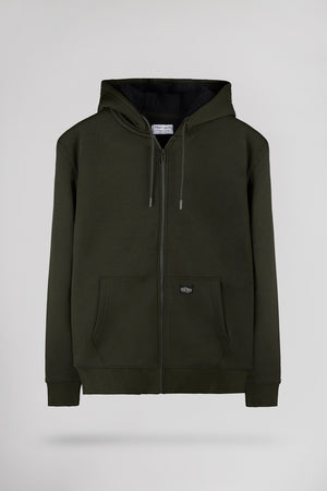 Gilet sherpa zippé à capuche G-ONY HOODY ZIP DEEP KAKI