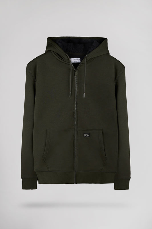 Achat Gilet sherpa zippé à capuche G-ONY HOODY ZIP DEEP KAKI