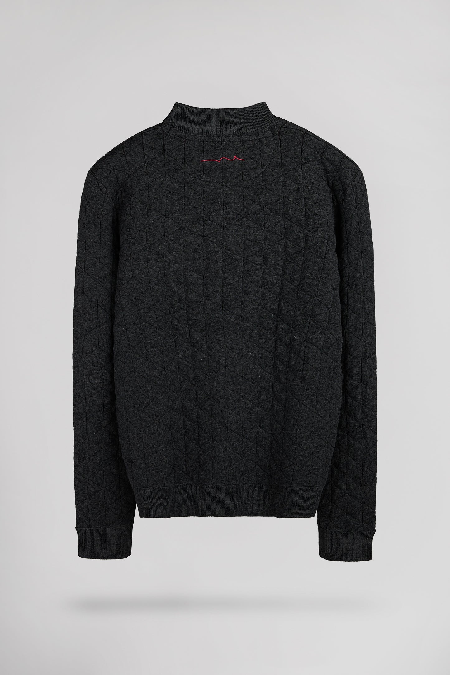 Gilet zippé col bomber G-MALONE MELANGE BLACK