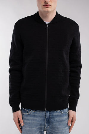 Gilet zippé col bomber G-MALONE NOIR