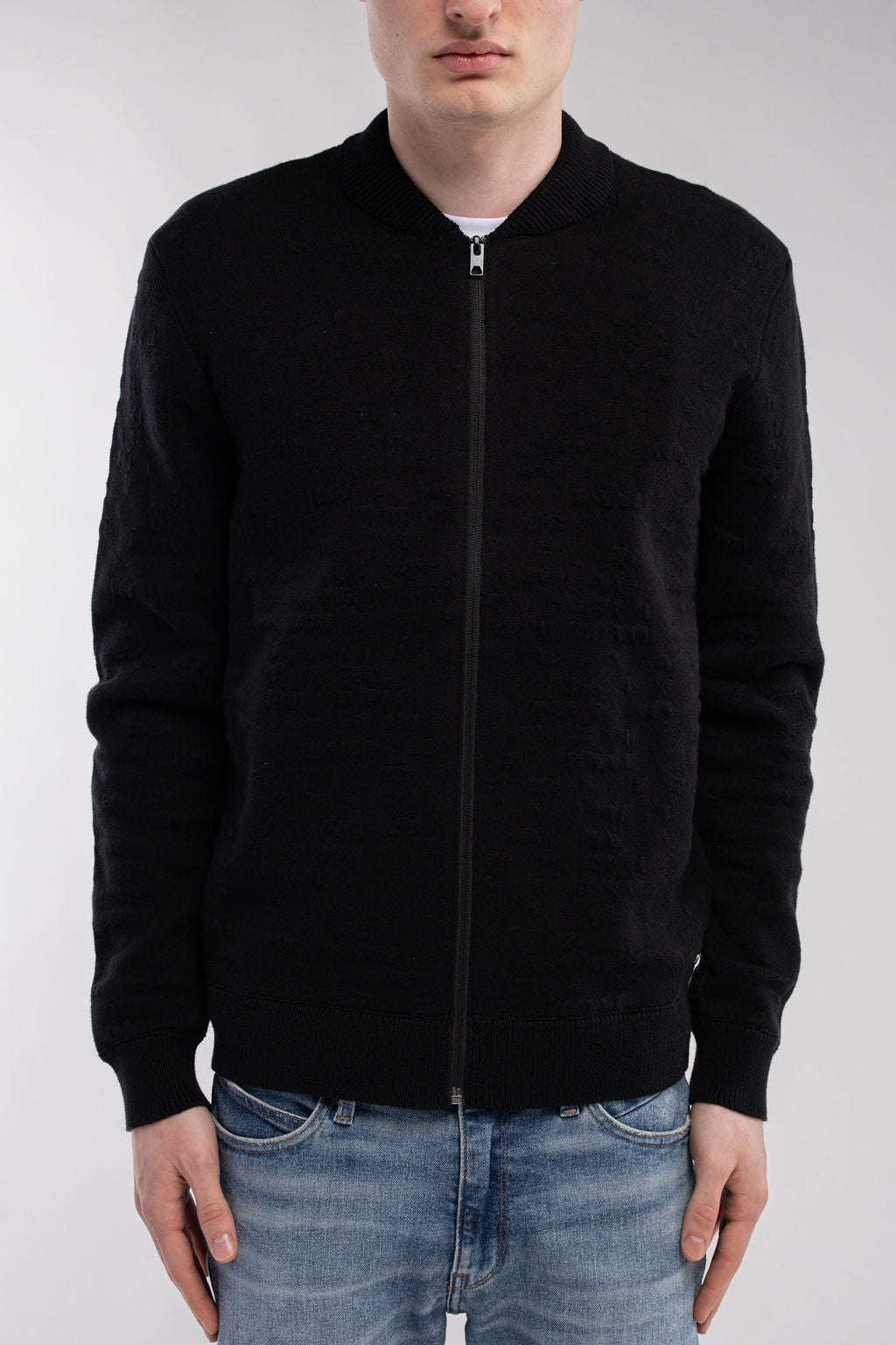 Gilet zippé col bomber G-MALONE NOIR
