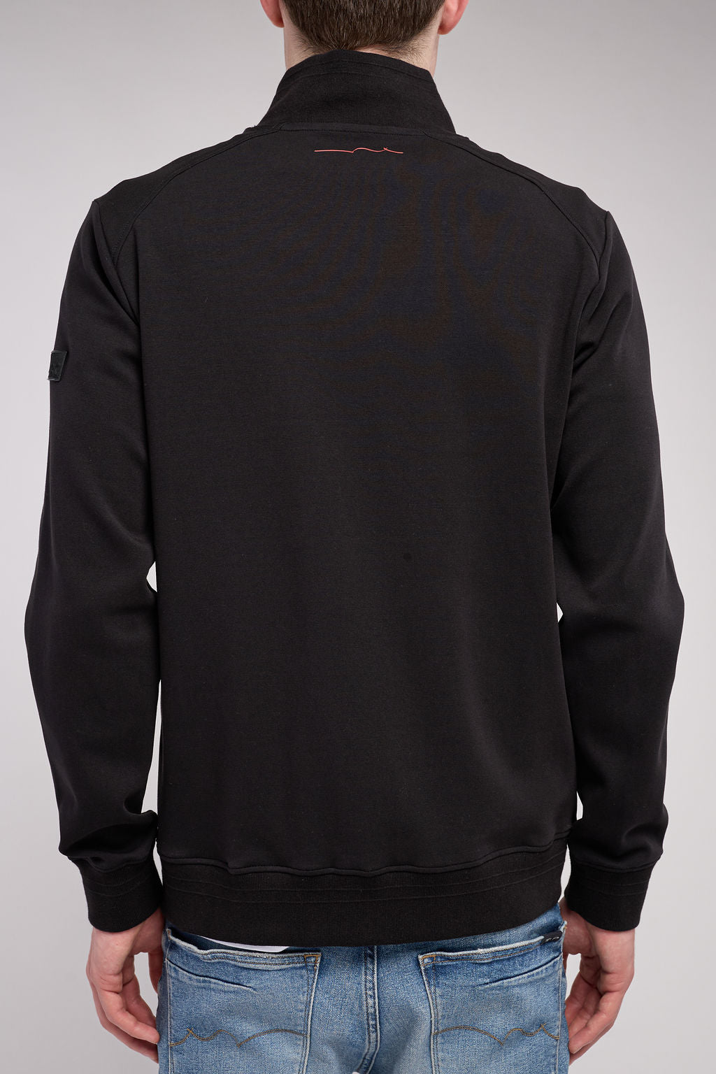 Gilet sweat col montant G-SABIN ZIP NOIR