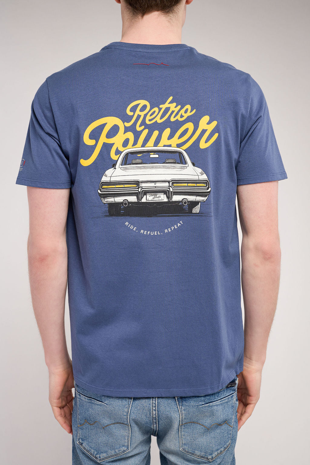 T-shirt col rond T-CARS MC FADED INDIGO