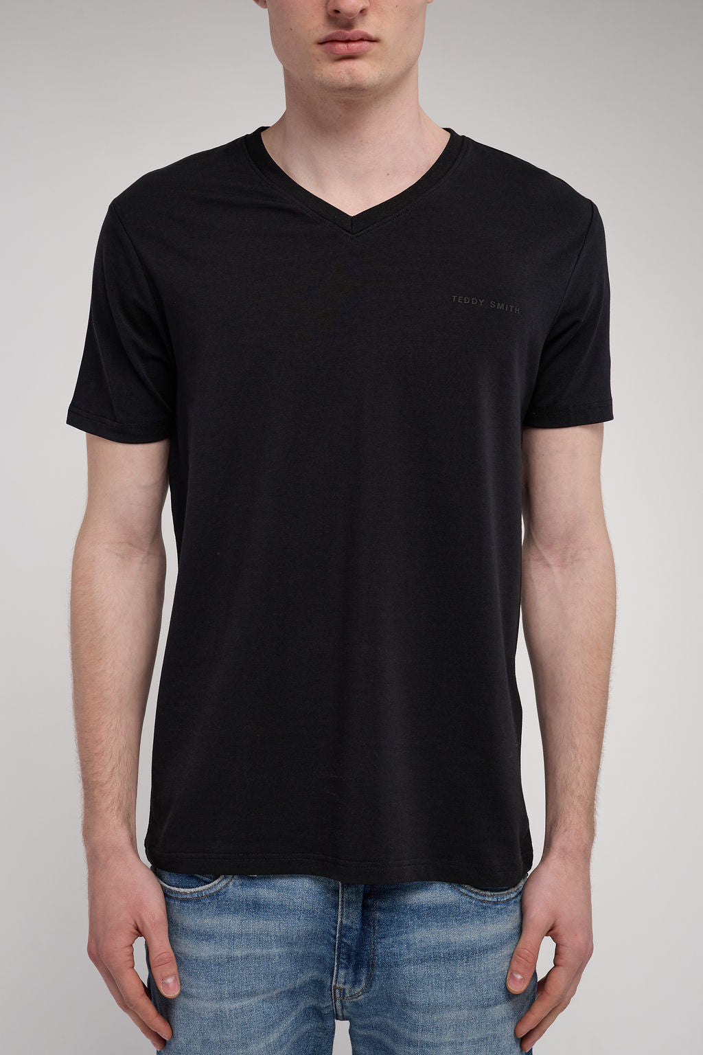 T-shirt col V TAWAX 2 NOIR