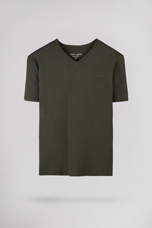Achat T-shirt col V TAWAX 2 MC DEEP KAKI