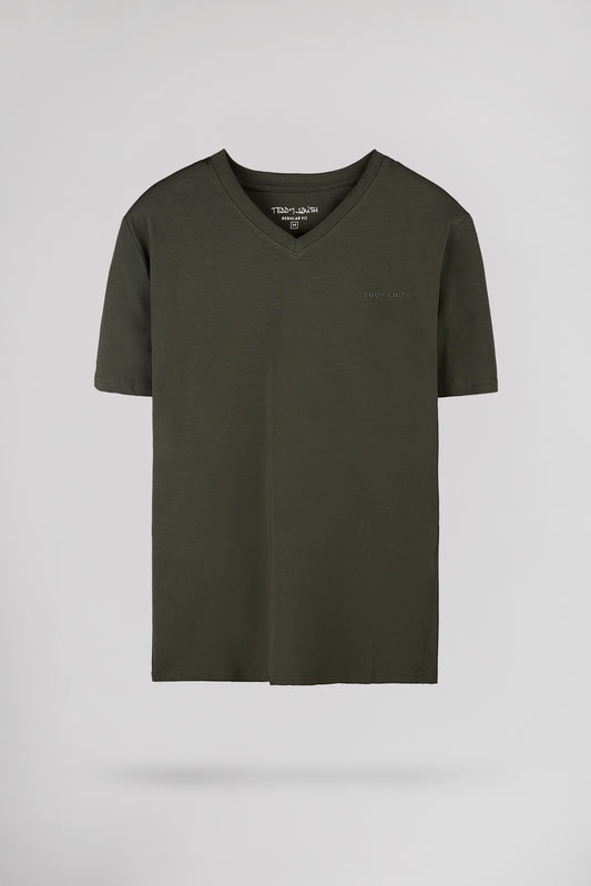 Achat T-shirt col V TAWAX 2 MC DEEP KAKI