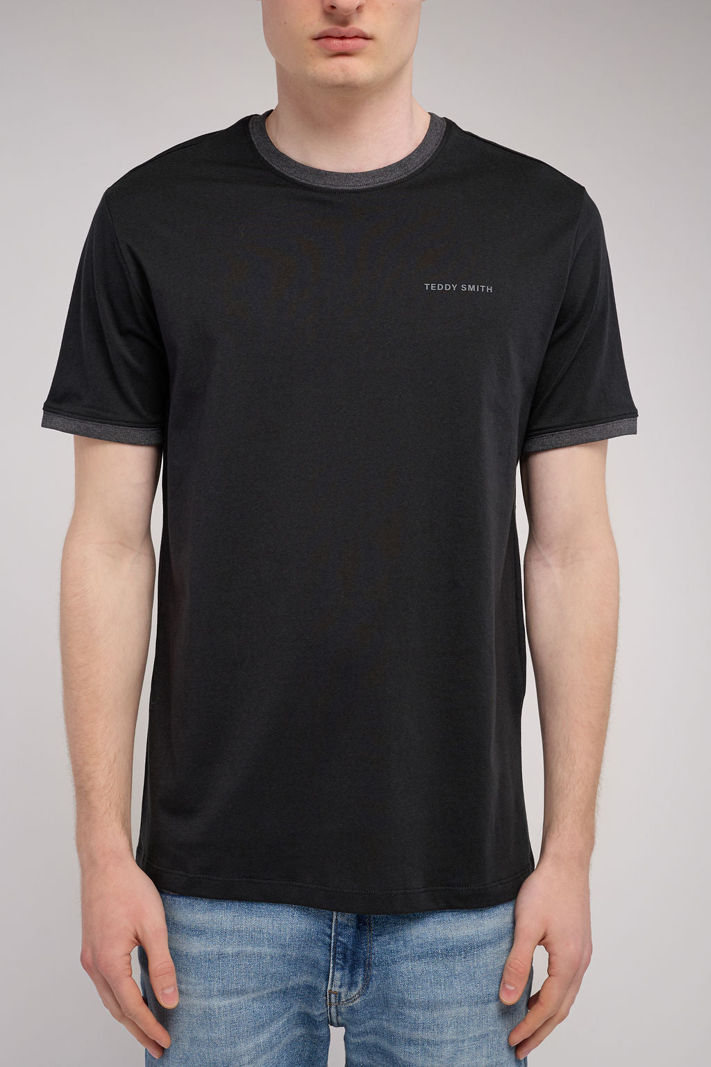 T-shirt col rond THE TEE 2 R NOIR/SILVER