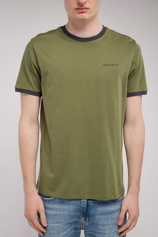 Achat T-shirt col rond THE-TEE 2 R MC OLIVE