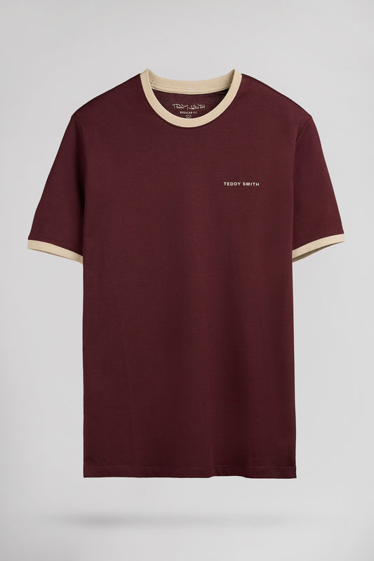 Achat T-shirt col rond THE-TEE 2 R MC BORDEAUX FONCE