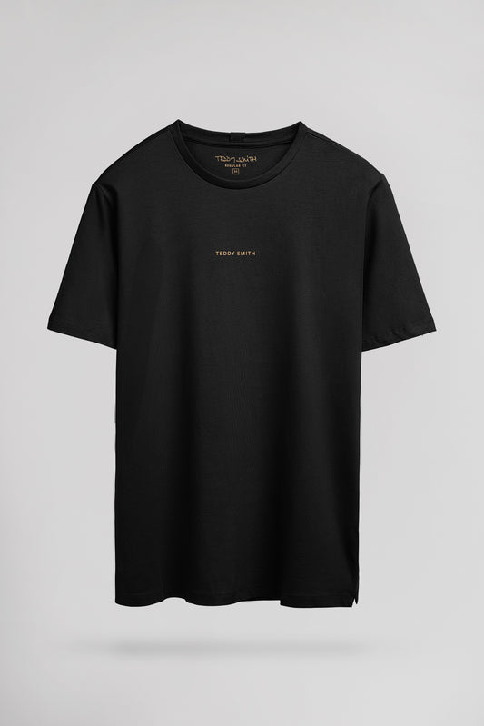 Achat T-shirt col rond T-SOY 2 MC NOIR