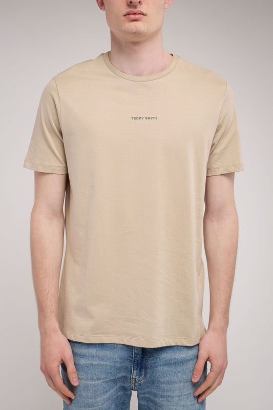 Achat T-shirt col rond T-SOY 2 MC BEIGE