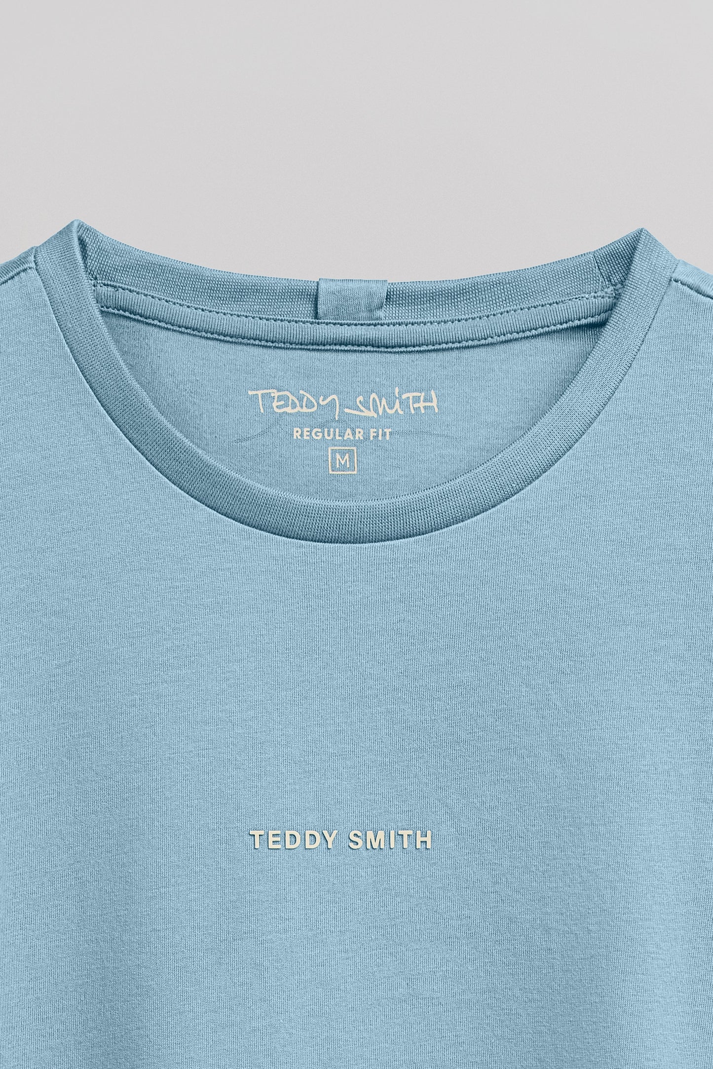 T-shirt col rond T-SOY 2 MC BLEU GRIS