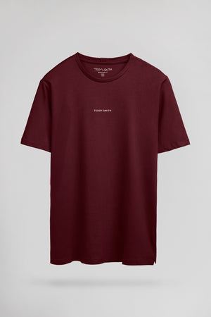 T-shirt T-SOY 2 MC BORDEAUX FONCE