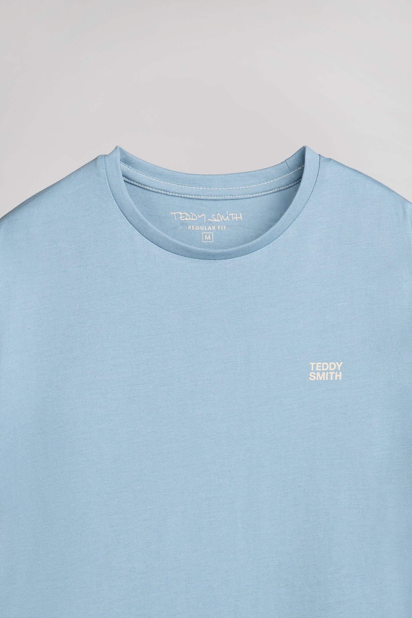 T-shirt col rond THE TEE 1 MC BLEU GRIS CHINE
