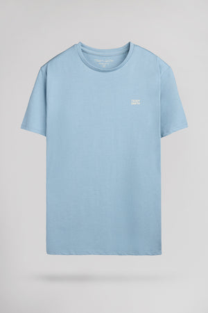 T-shirt col rond THE TEE 1 MC BLEU GRIS CHINE