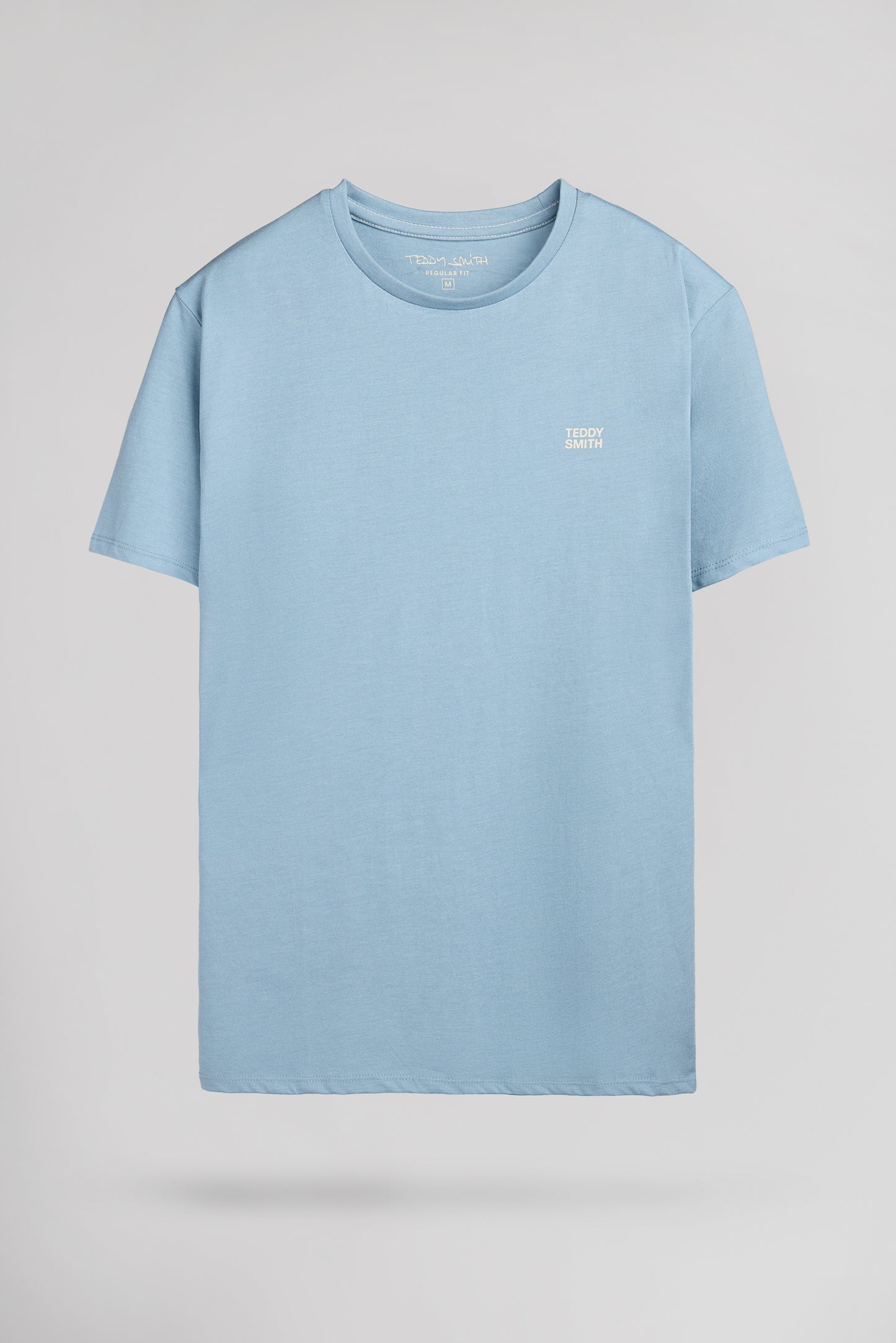 T-shirt col rond THE TEE 1 MC BLEU GRIS CHINE