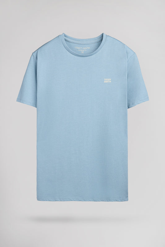 Achat T-shirt col rond THE TEE 1 MC BLEU GRIS CHINE
