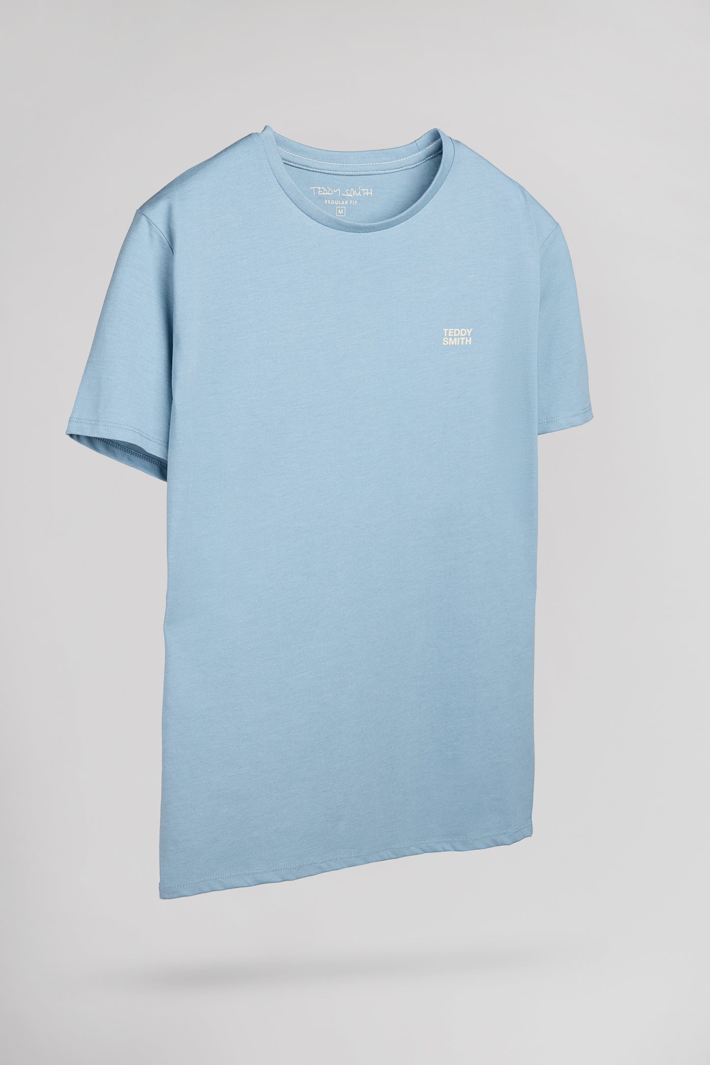 T-shirt col rond THE TEE 1 MC BLEU GRIS CHINE