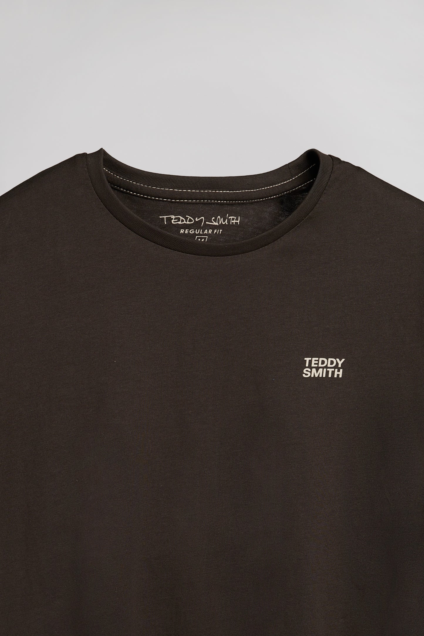 T-shirt col rond THE TEE 1 MC KAKI FONCE