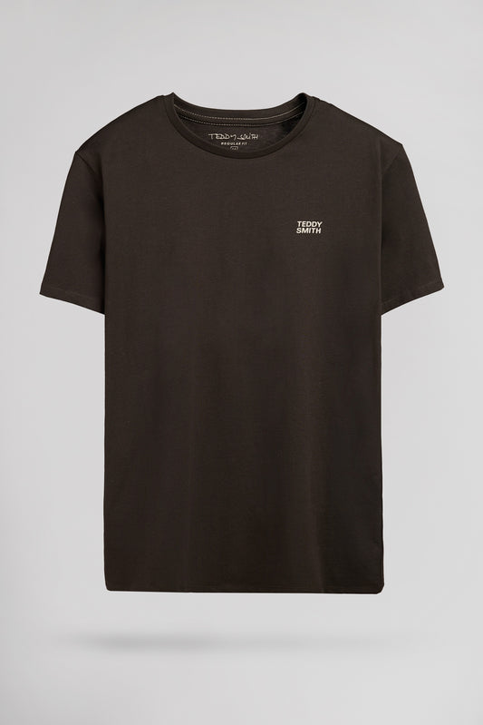 Achat T-shirt col rond THE TEE 1 MC KAKI FONCE