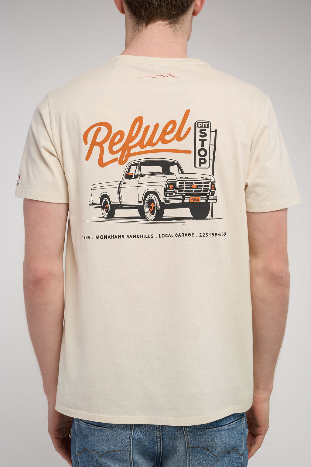 T-shirt col rond T-CARSER MC CREAM