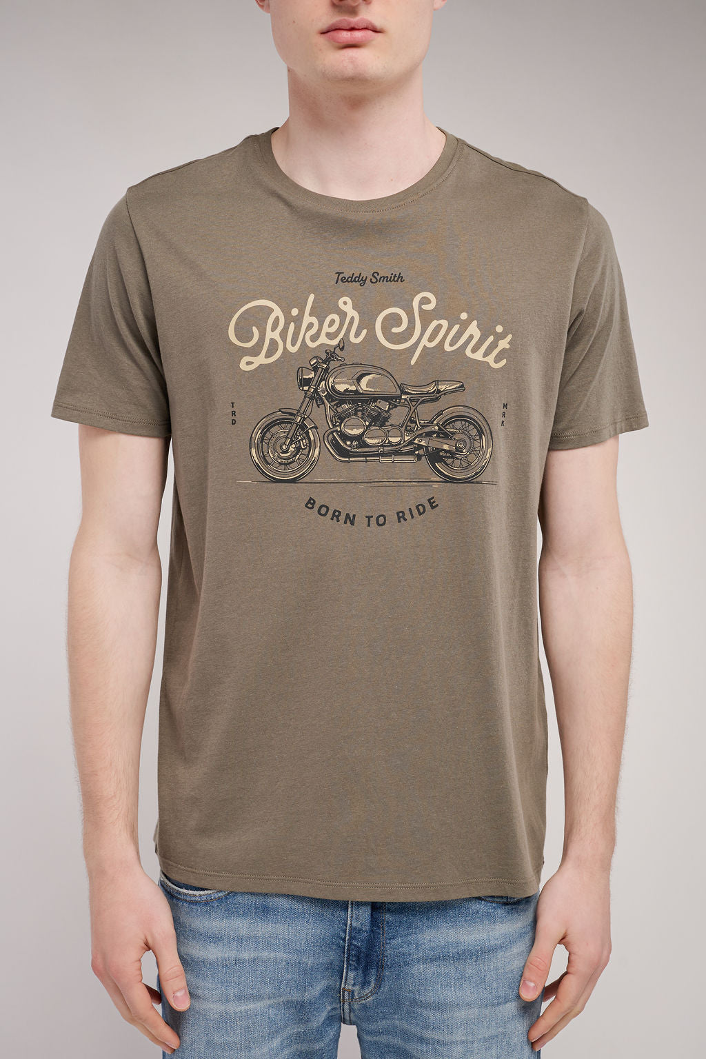 T-shirt col rond T-CARSO MC TURBULENCE KAKI