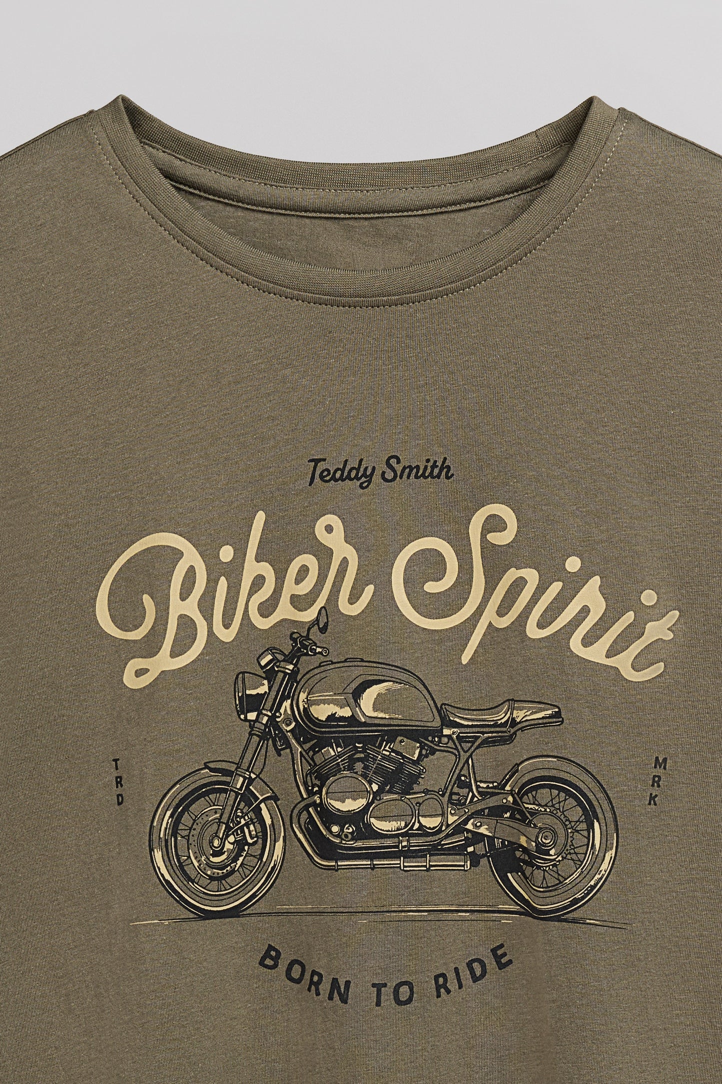 T-shirt col rond T-CARSO MC TURBULENCE KAKI