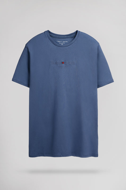 Achat T-shirt col rond T-JIM MC FADED INDIGO