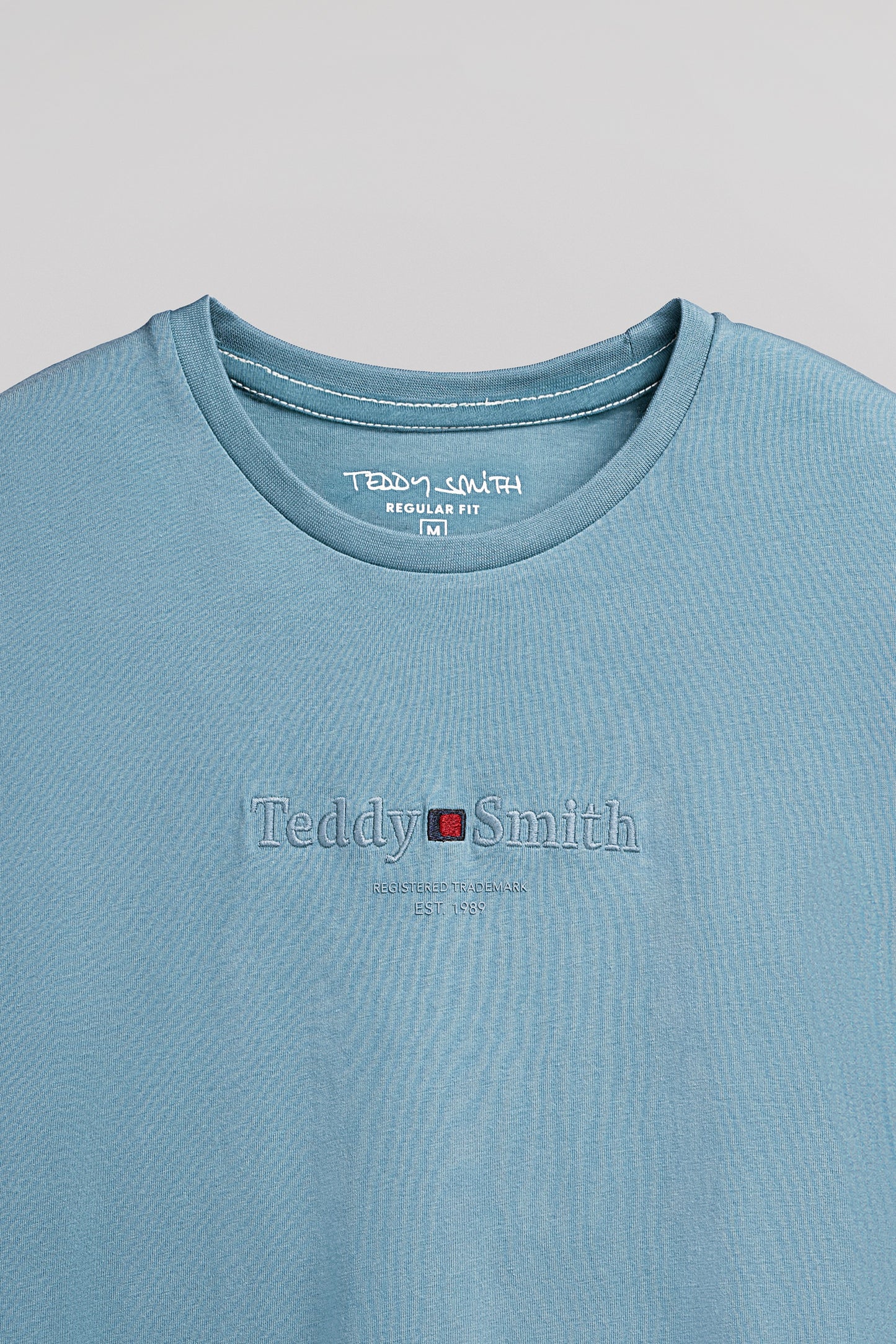 T-shirt col rond T-JIM MC BLEU GRIS