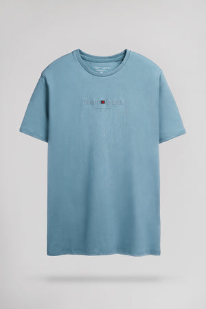 T-shirt col rond T-JIM MC BLEU GRIS