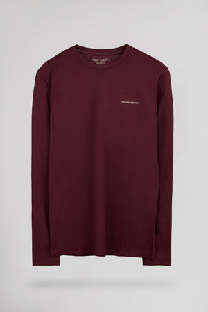 T-shirt col rond THE TEE 2 ML BORDEAUX FONCE
