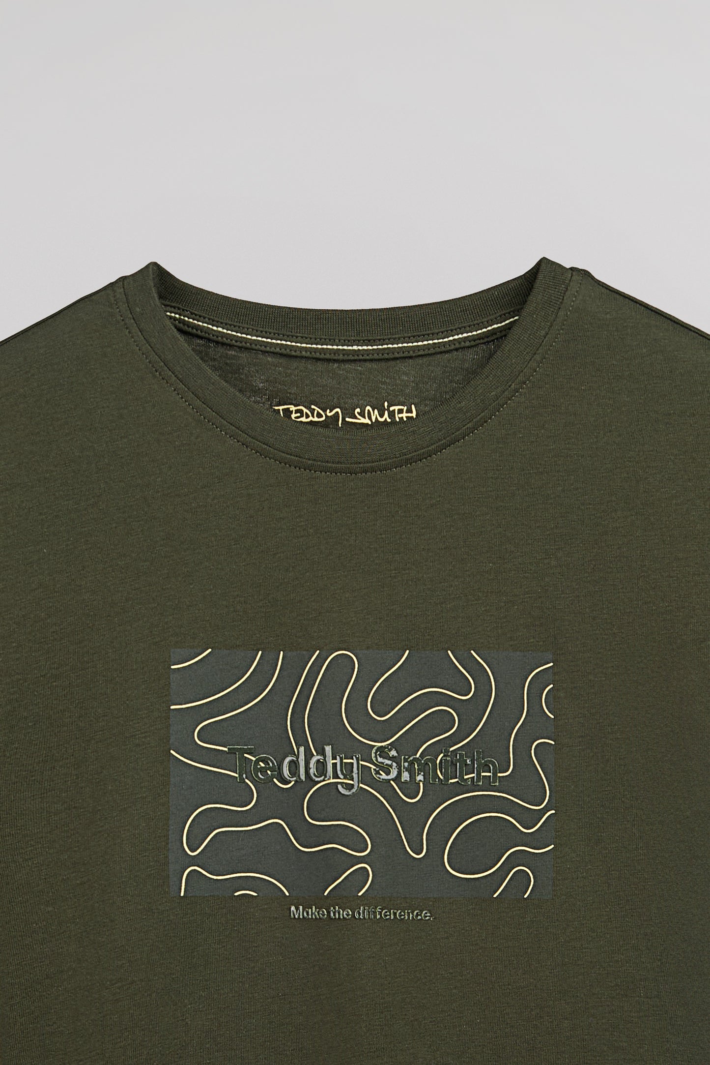 T-shirt col rond T-ARES MC DEEP KAKI