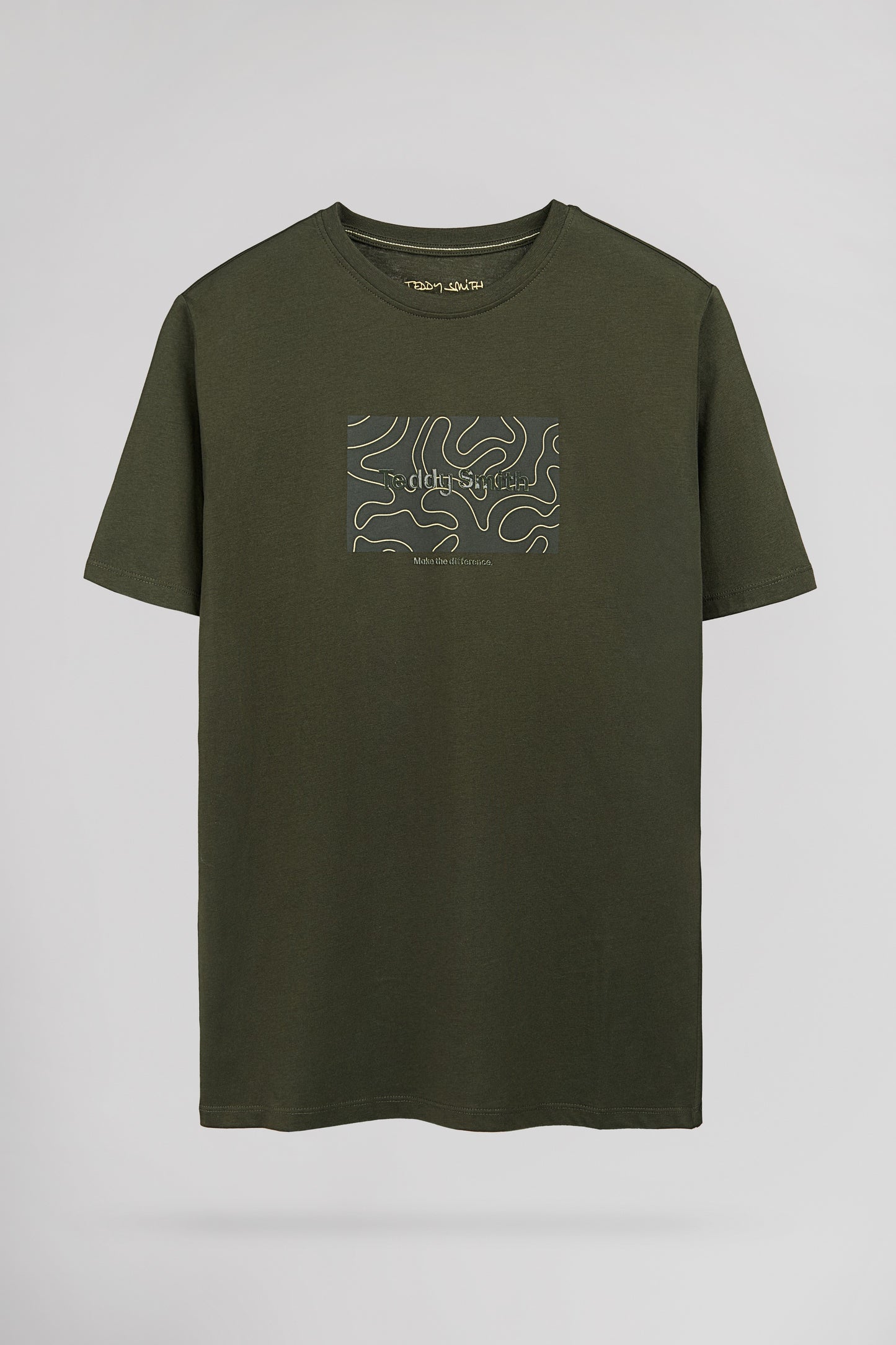 T-shirt col rond T-ARES MC DEEP KAKI