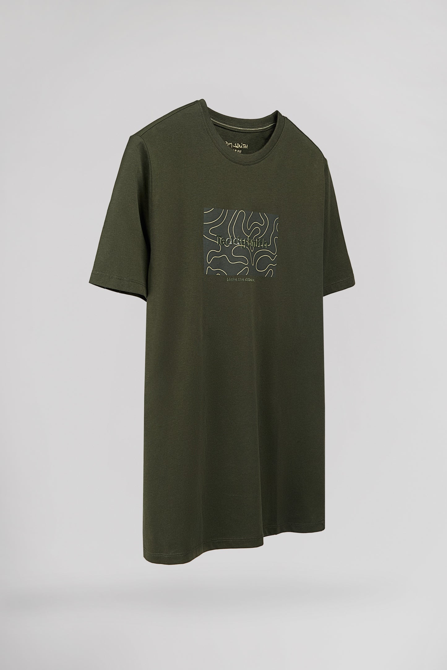 T-shirt col rond T-ARES MC DEEP KAKI