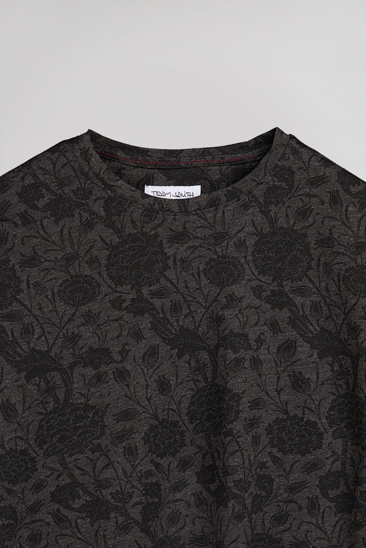 T-shirt col rond T-ARESKI MC MELANGE BLACK