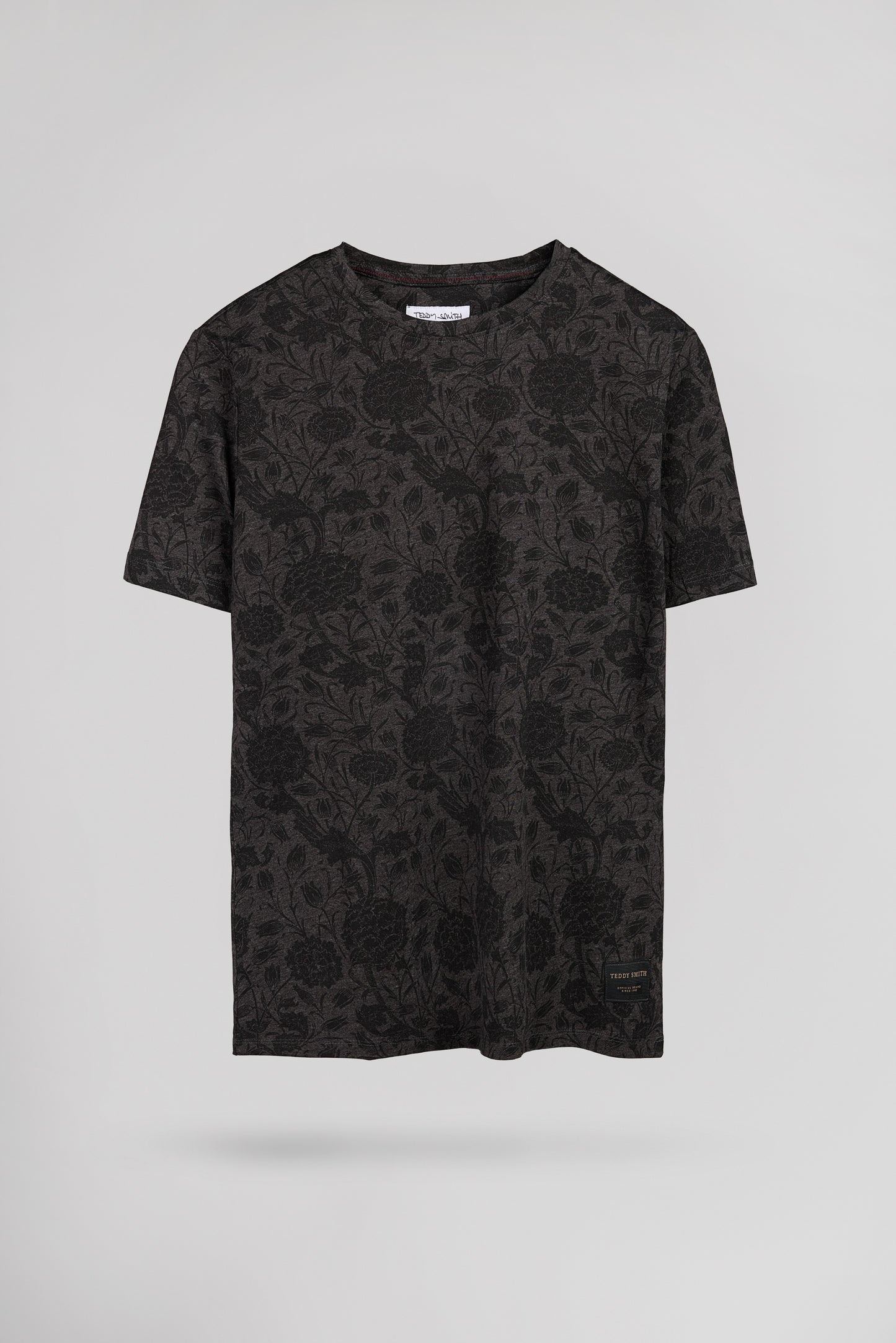 T-shirt col rond T-ARESKI MC MELANGE BLACK