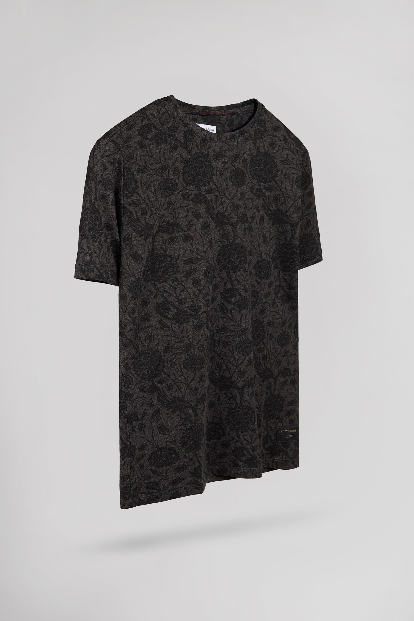T-shirt col rond T-ARESKI MC MELANGE BLACK
