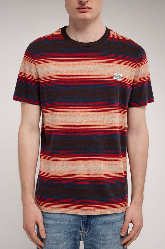 Achat T-shirt T-COREY MC MARRON FONCE