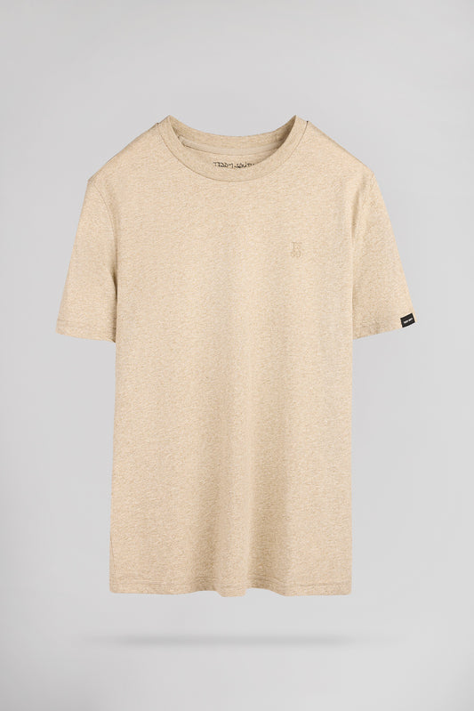 Achat T-shirt col rond T-NARVIK MC BEIGE GRINDLE
