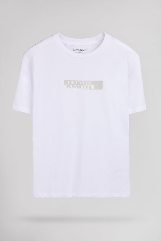 Achat T-shirt col rond T-JOHN MC BLANC