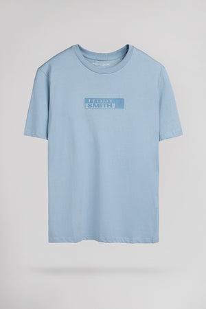 T-shirt col rond T-JOHN MC BLEU GRIS