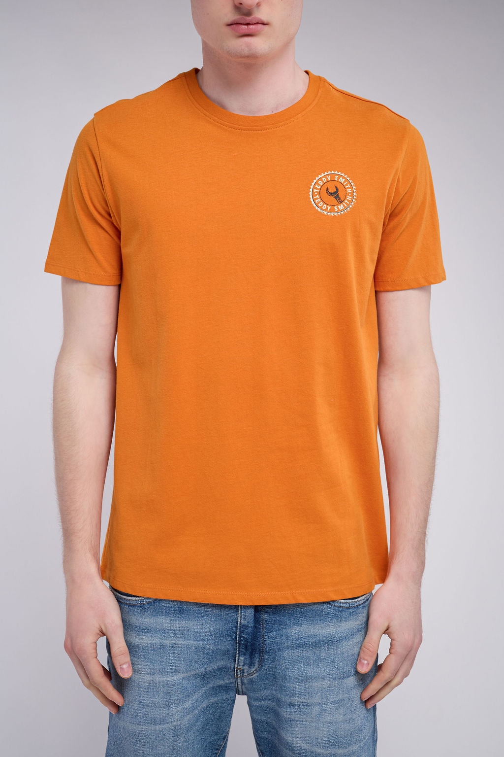 T-shirt col rond T-MECHANICS MC DUSK ORANGE