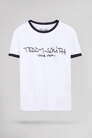 T-shirt col rond TICLASS MC BLANC