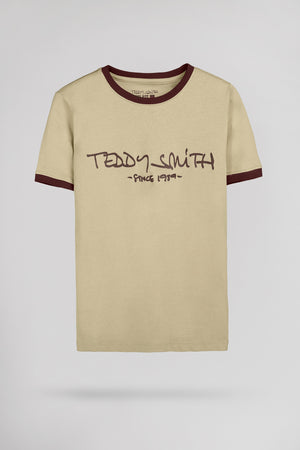 T-shirt col rond TICLASS MC BEIGE