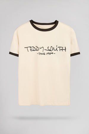 T-shirt col rond TICLASS MC CREAM