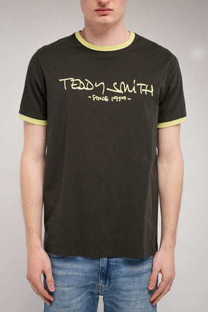 T-shirt col rond TICLASS MC DEEP KAKI