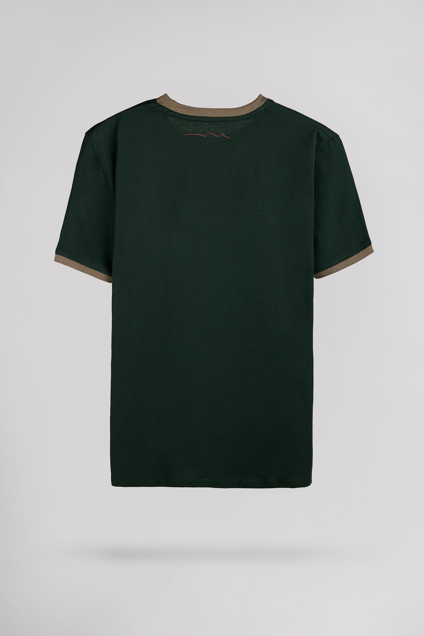 T-shirt en coton col rond TICLASS MC VERT SCARABE
